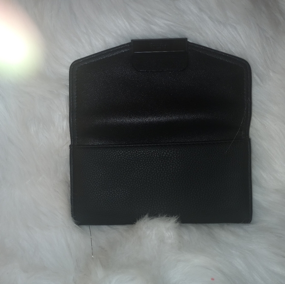 New Black Kenneth Cole Jet Set Travel Flat Wallet - Picture 3 of 5